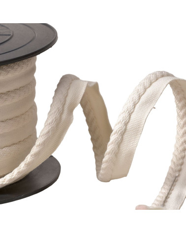 20m reel piping/overhanging herringbone cord diameter 6mm ecru