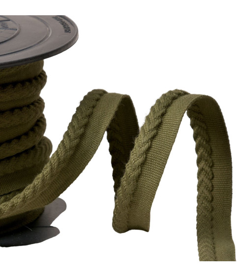 20m reel piping/overhanging herringbone cord diameter 6mm khaki green