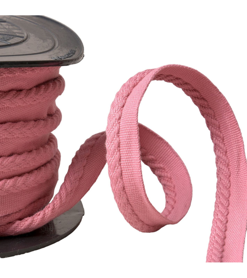 20m reel piping/overhanging herringbone cord diameter 6mm old pink