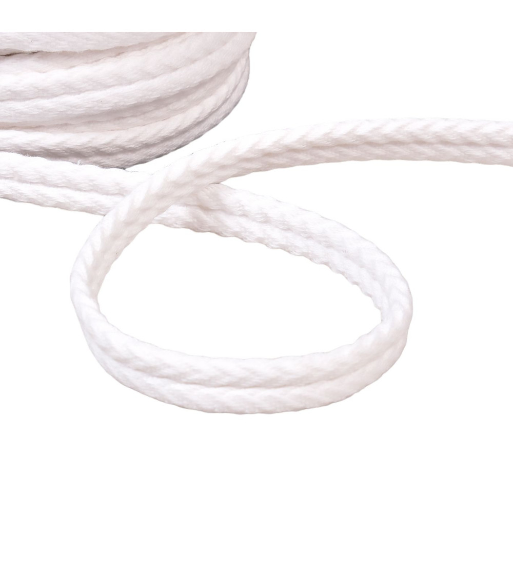 20m spool double herringbone cord 10mm white