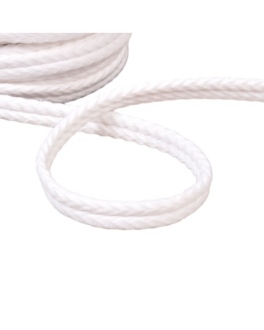 Bobina de 20m cordón doble espiga 10mm blanco