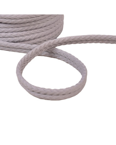 20 m Spule, Doppel-Fischgrätenschnur, 10 mm, mittelgrau
