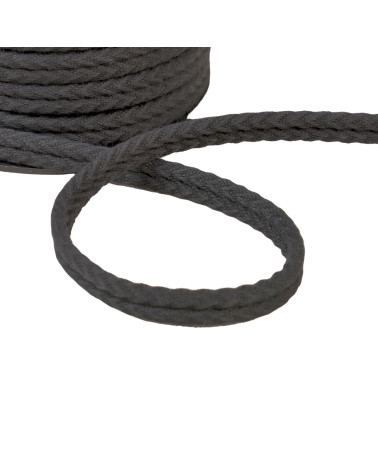 Bobina de 20m cordón doble espiga 10mm gris negro