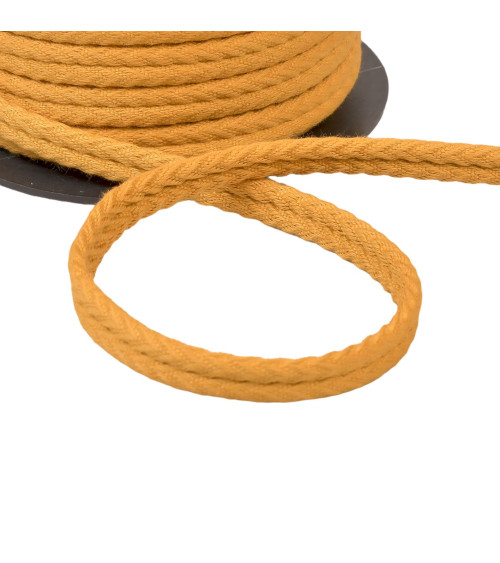 20m spool double herringbone cord 10mm mustard yellow