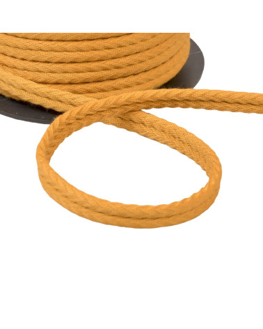 20-m-Spule mit doppeltem Fischgrätenmuster, 10 mm, senfgelb