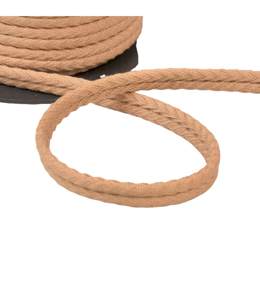 20m spool double herringbone cord 10mm dark beige
