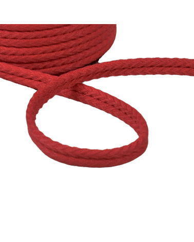Bobine 20m double cordon chevrons 10mm bordeaux