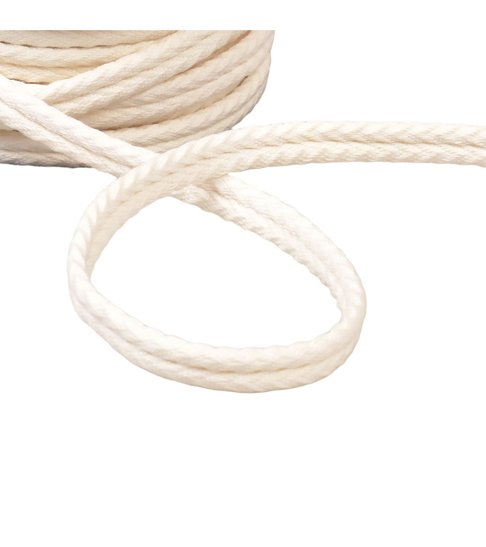 20m spool double herringbone cord 10mm light ecru