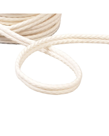 Bobina de 20m cordón doble espiga 10mm crudo claro