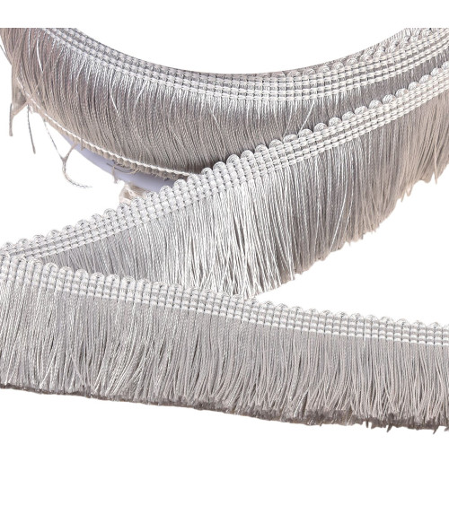 15m spool thick fringe 45mm light gray