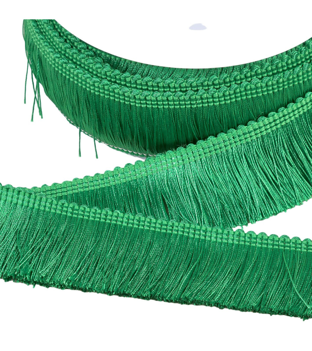 15m spool thick fringe 45mm bright green