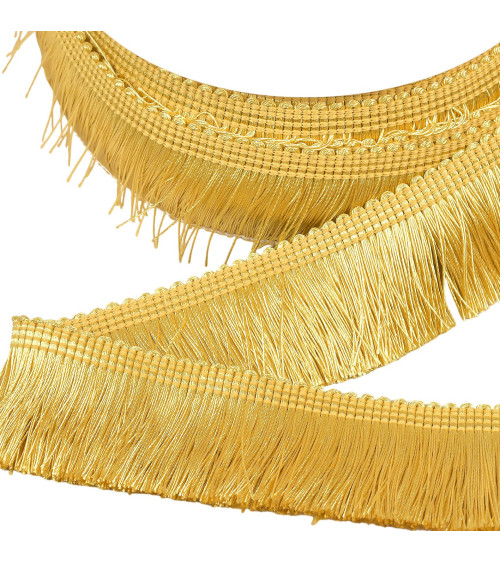 15m spool thick fringe 45mm gold