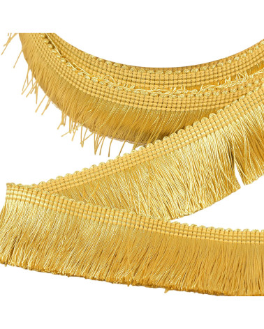 15m spool thick fringe 45mm gold