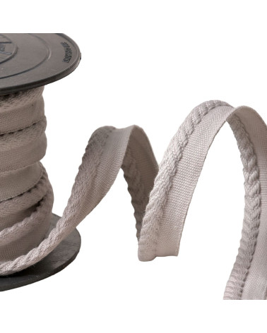 Paspelierung/überhängende Fischgrätenschnur, Durchmesser 6 mm pro Meter, hellgrau