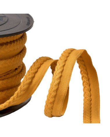 Piping/exceeding herringbone cord diameter 6mm per meter mustard yellow