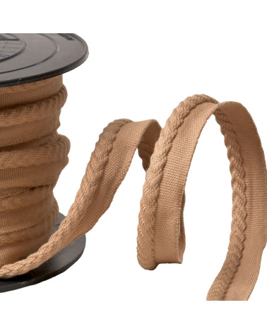 Paspelierung/überhängende Fischgrätenschnur, Durchmesser 6 mm pro Meter, dunkelbeige