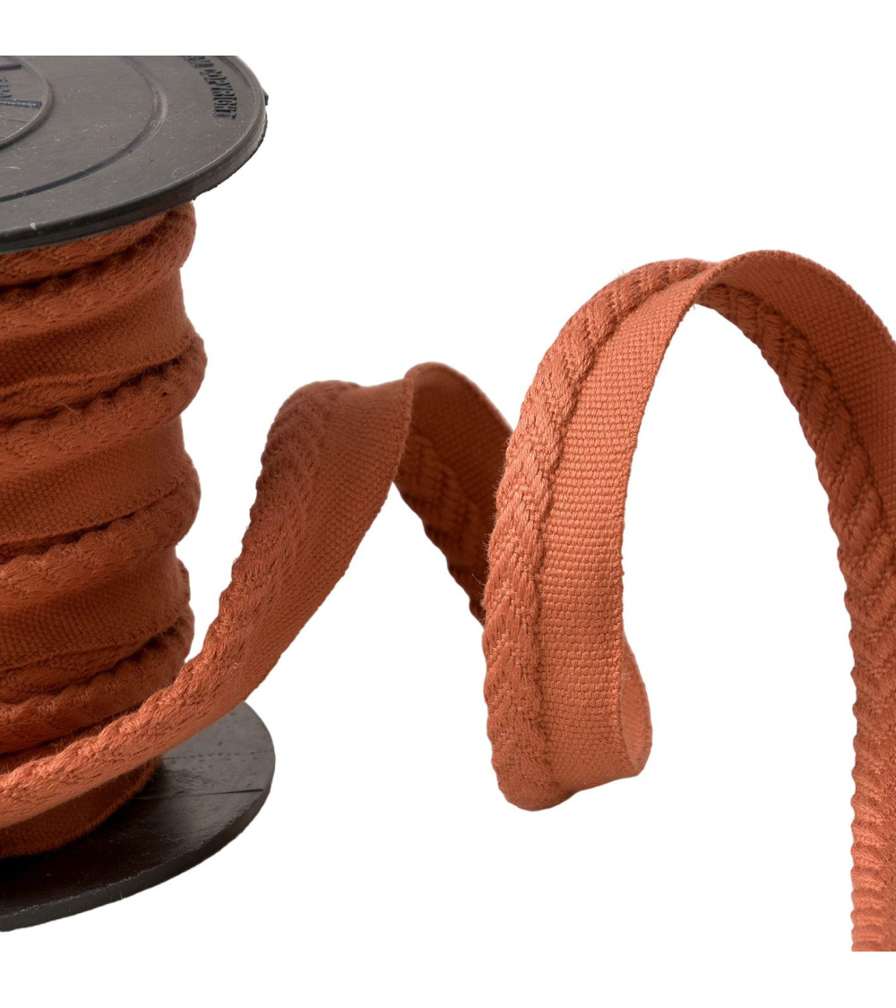Piping/overhanging herringbone cord diameter 6mm per meter rust