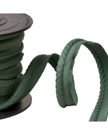 Piping/exceeding herringbone cord diameter 6mm per meter bottle green