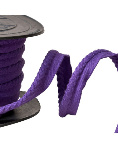 Cordón de ribete/cordón en forma de espiga, diámetro de 6 mm por metro, color ciruela violeta