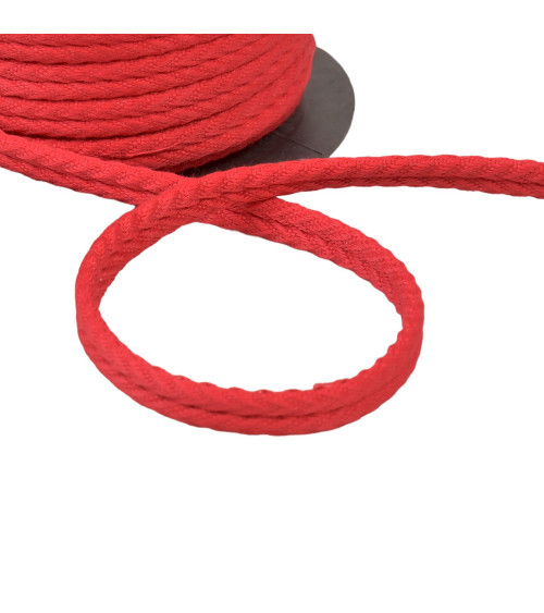 Double herringbone cord 10mm red per meter