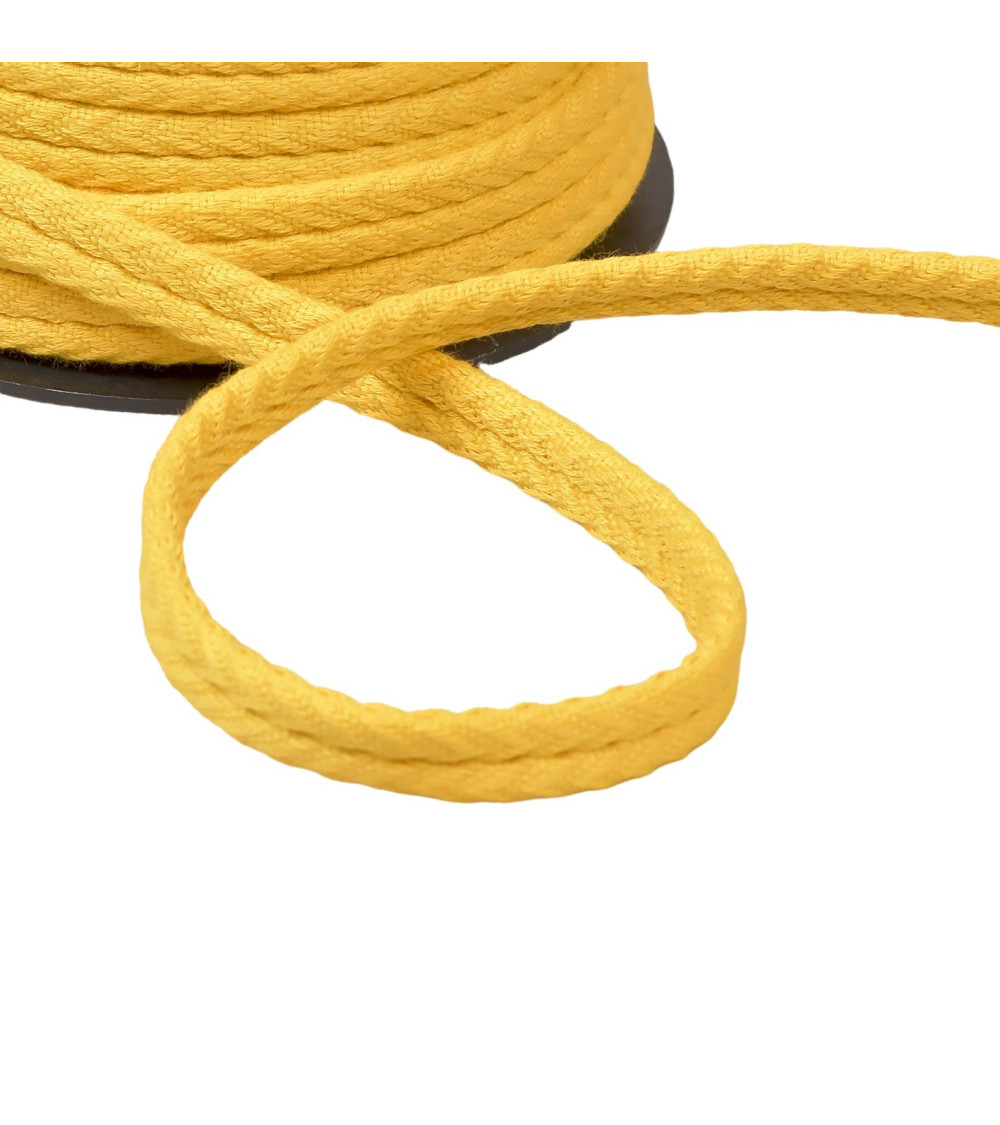 Double herringbone cord 10mm yellow gold per meter