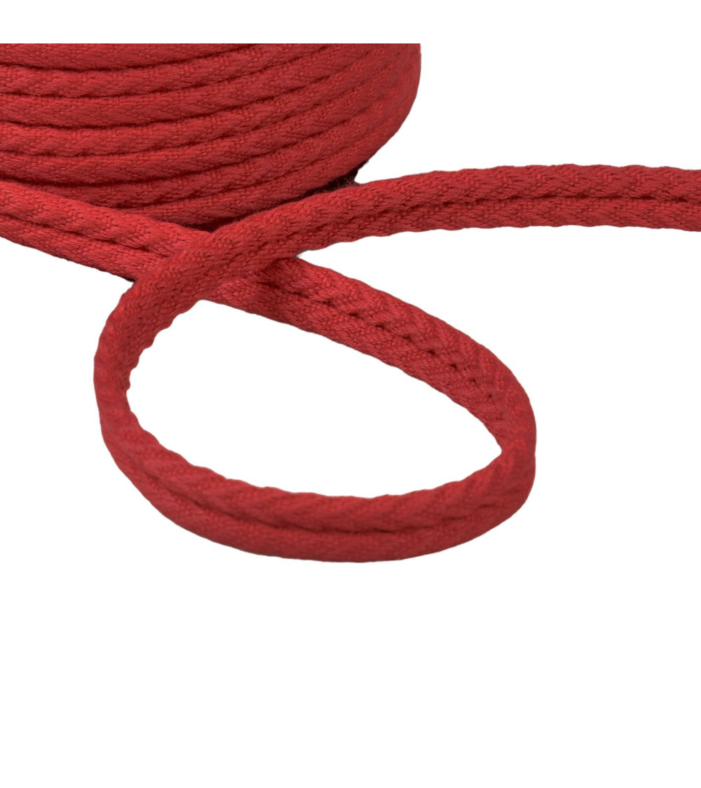 Double herringbone cord 10mm burgundy per meter