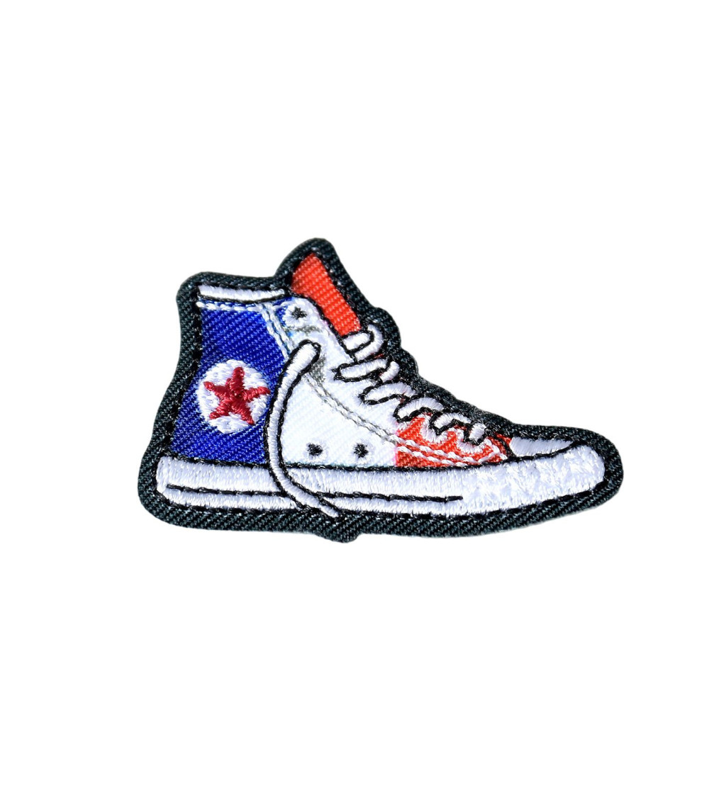 Iron-on patch for French flags sneakers 4.3cm x 3.1cm