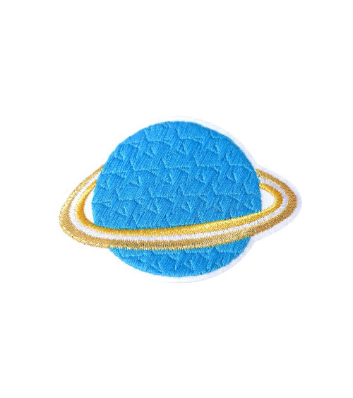 Iron-on patch animals planet lemon planet 5.4cm x 4.8cm