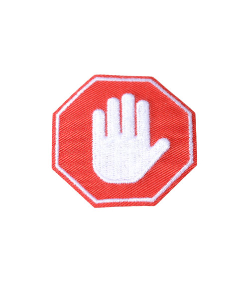 Iron-on patch stop sign 0cm x 0cm