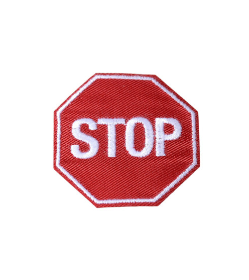 Iron-on patch stop sign 0cm x 0cm