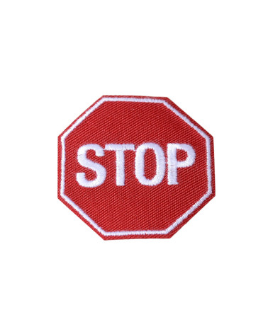 Iron-on patch stop sign 0cm x 0cm