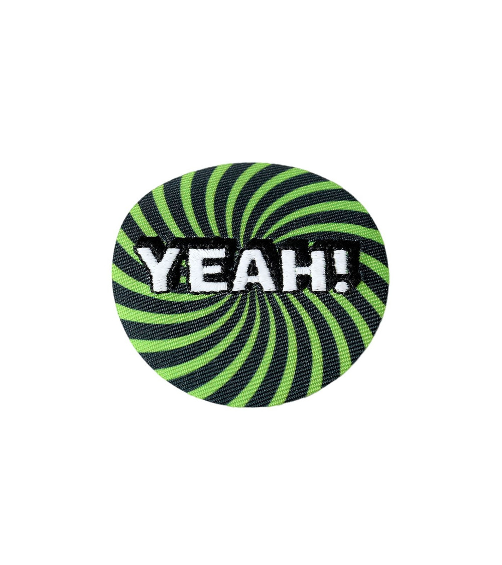 Yeah iron-on patch and yeah smile 5cm x 5cm