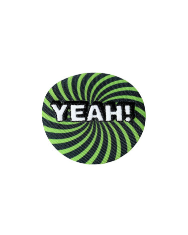 Yeah iron-on patch and yeah smile 5cm x 5cm