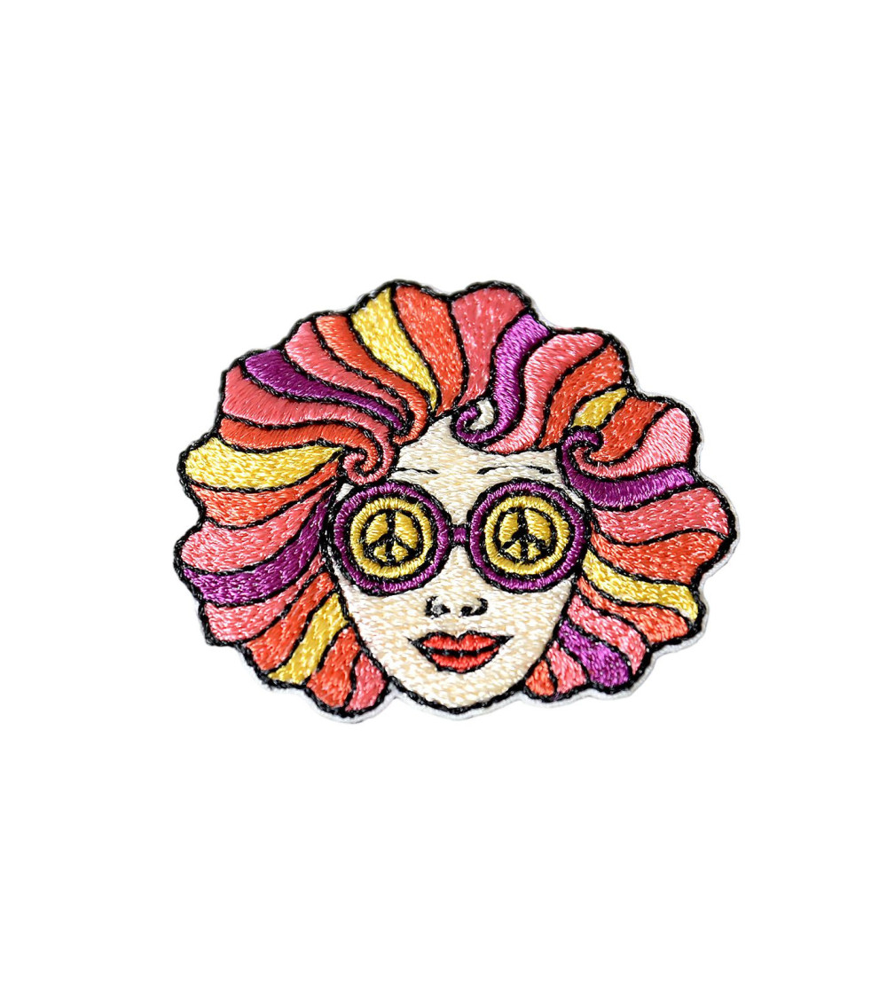 Women's seventies style iron-on patch 0cm x 0cm