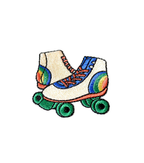 Ecusson thermocollant esprit seventies roller 0cm x 0cm