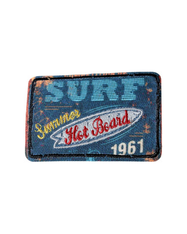 Vintage surf sport iron-on patch 4cm x 6cm