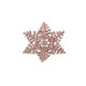 Ecusson thermocollant flocon de neige rose gold 3,9cm x 3,9cm