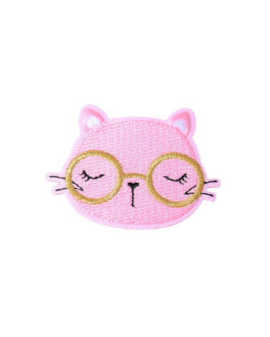 Set of 3 iron-on animal planet lemon cat patches 5.2cm x 4.3cm