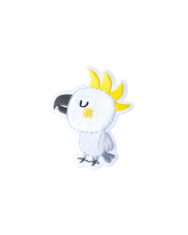Set di 3 toppe termoadesive piccoli simpatici animaletti upupa 4,1 cm x 2,5 cm