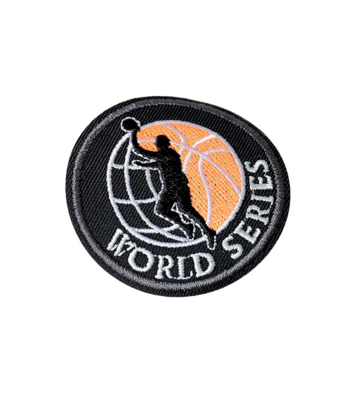 Set of 3 iron-on basketball sports patches 5.2cm x 5.2cm