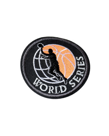 Set of 3 iron-on basketball sports patches 5.2cm x 5.2cm