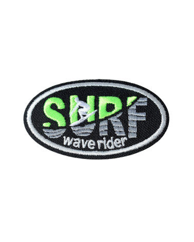 Set of 3 surf sport iron-on patches 3.8cm x 6cm
