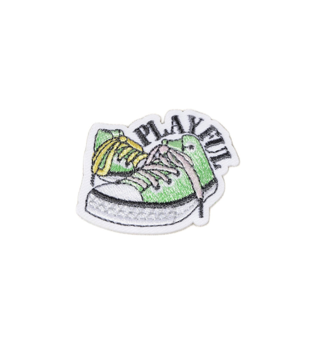 Playful swag iron-on patch 6cm x 4.5cm