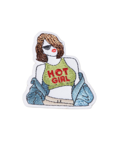 Swag hot girl iron-on patch 3.5cm x 4cm
