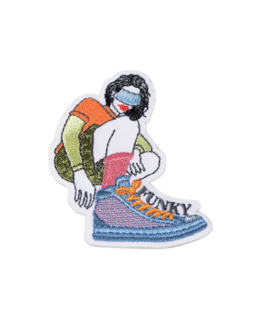 Set of 3 funky swag iron-on patches 5.5cm x 5cm