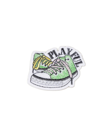 Set of 3 playful swag iron-on patches 6cm x 4.5cm