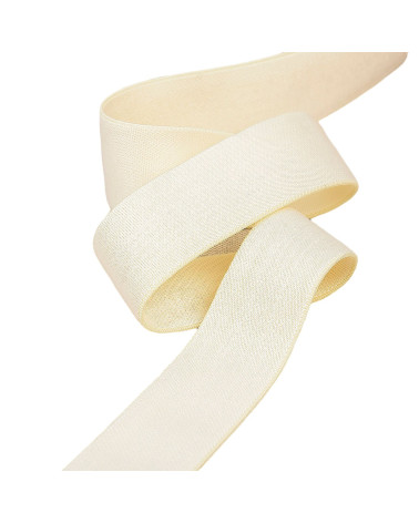 Bobina de 20m de elástico de microfibra color crudo ultra suave