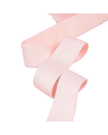 20m spool of ultra soft microfiber elastic light pink