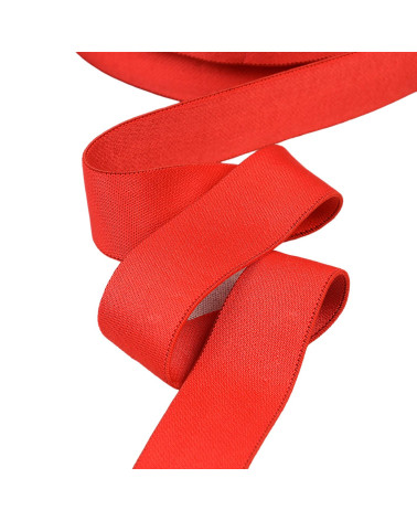 Ultra soft red microfiber elastic per meter