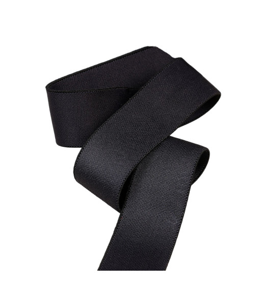 Ultra soft black microfiber elastic per meter